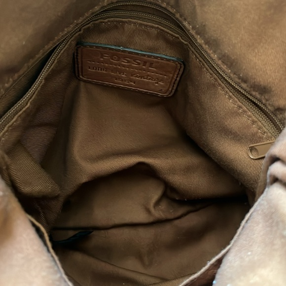 Fossil Brown Leather Women's Bag - Picture 3 of 5